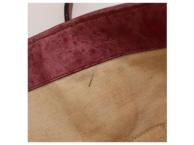 Gucci Borsa Tote Monogram Canvas con Charm a Cuore Marrone Rosa - vista 11