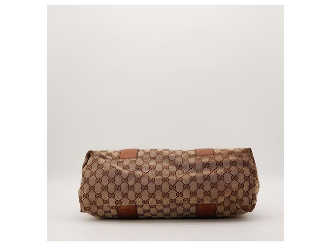 Gucci Borsa a tracolla in tela monogramma GG Marrone Beige - vista 5