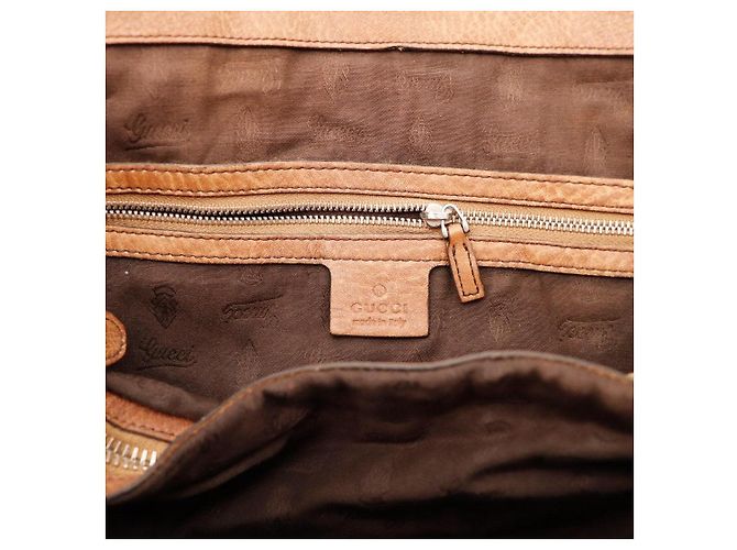 Gucci Borsa a tracolla in tela monogramma GG Marrone Beige - vista 7