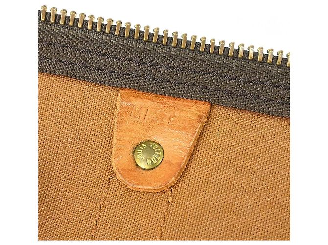 Borsa Keepall Louis Vuitton in tela Monogram 60 Marrone - vista 4