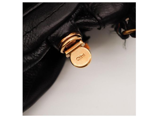 Chloé Paddington Borsa a Tracolla in Pelle Nera Nero - vista 10