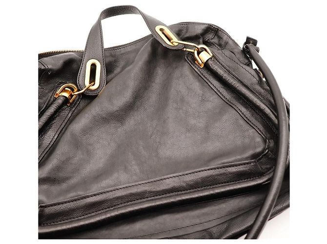 Chloé Paddington Borsa a Tracolla in Pelle Nera Nero - vista 6