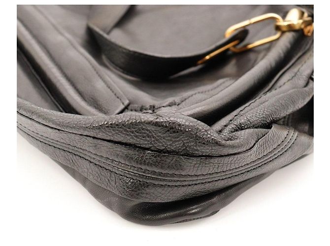 Chloé Paddington Borsa a Tracolla in Pelle Nera Nero - vista 9