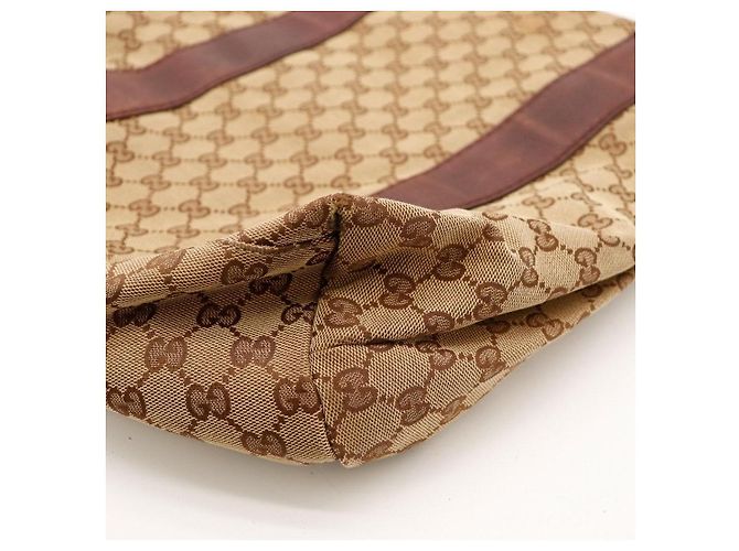 Gucci Borsa Tote in Tela Monogramma GG Marrone - vista 10