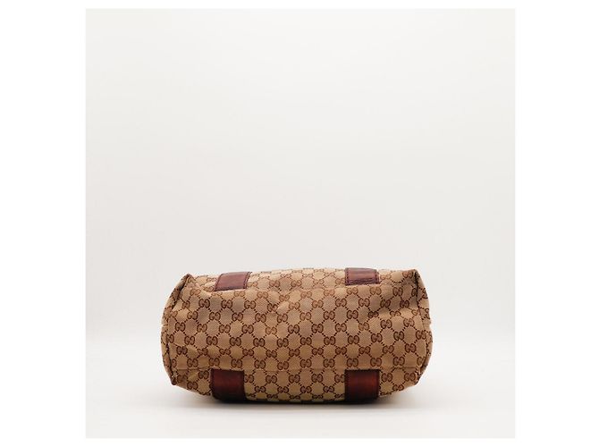Gucci Borsa Tote in Tela Monogramma GG Marrone - vista 5