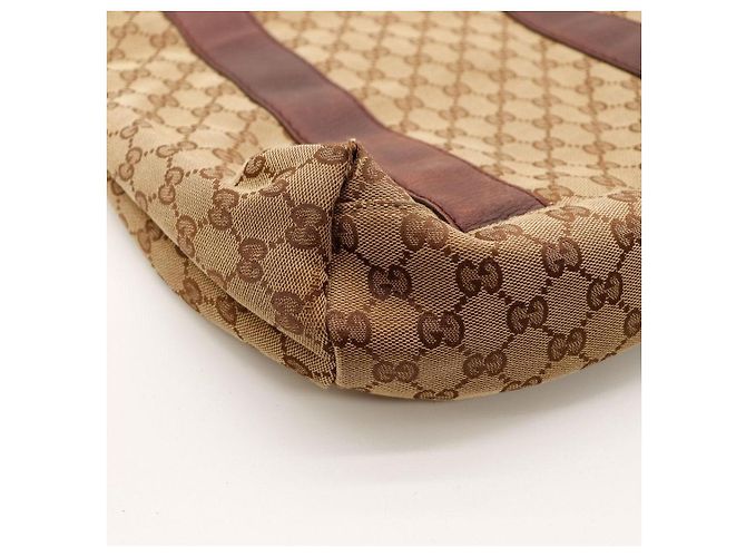 Gucci Borsa Tote in Tela Monogramma GG Marrone - vista 9