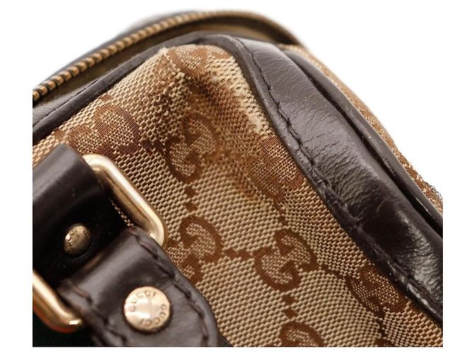 Bolso Boston Gucci GG Supreme con Banda Web Castaño Roja Verde - vista 8