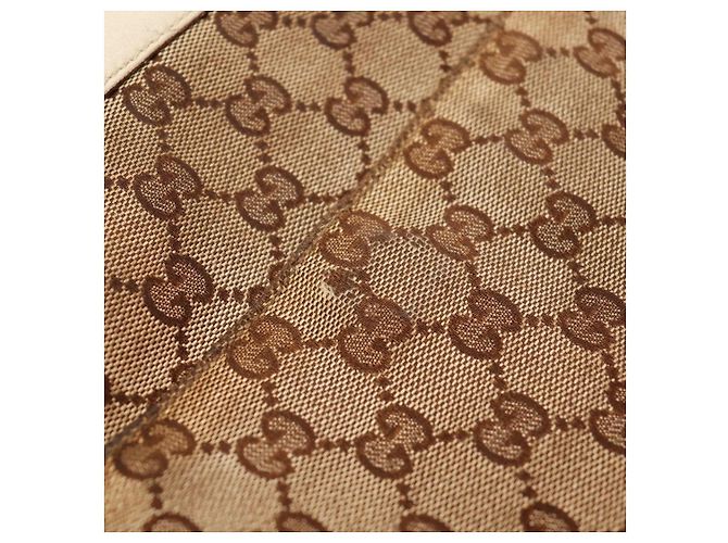Gucci GG Monogram Canvas Tote Bag Braun Beige - Ansicht 12