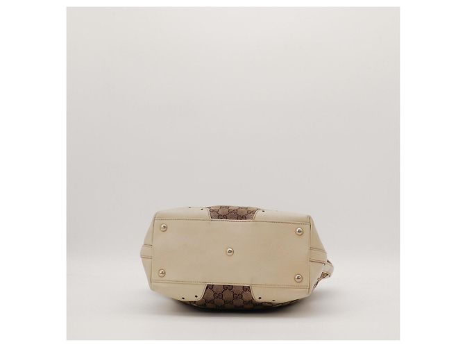 Gucci GG Monogram Canvas Tote Bag Braun Beige - Ansicht 5