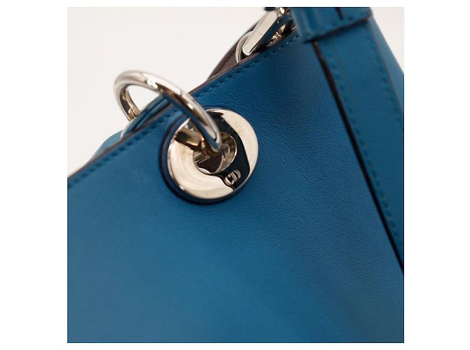 Borsa Christian Dior Lady Dior My ABCDior - Pelle Blu - vista 10