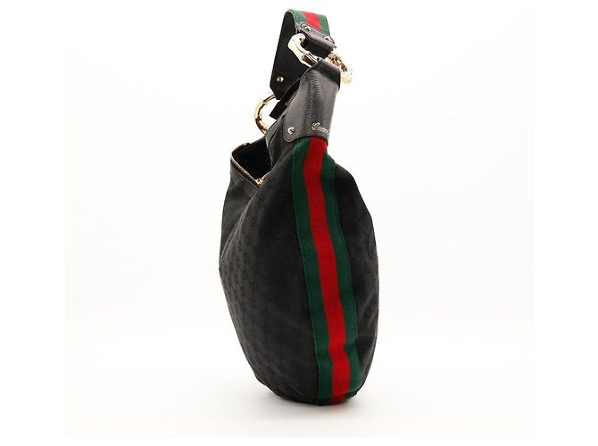 Gucci Borsa Hobo GG Supreme Nero - vista 2