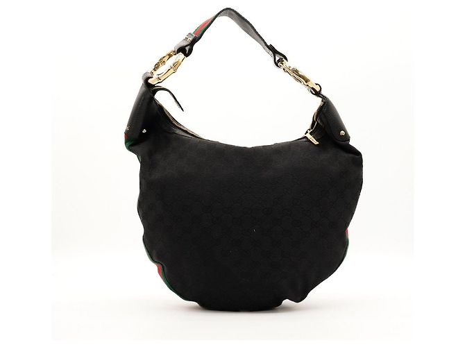 Gucci Borsa Hobo GG Supreme Nero - vista 3