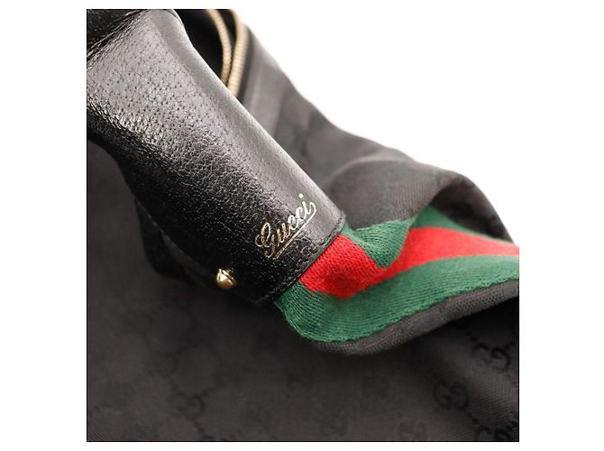 Gucci Borsa Hobo GG Supreme Nero - vista 7