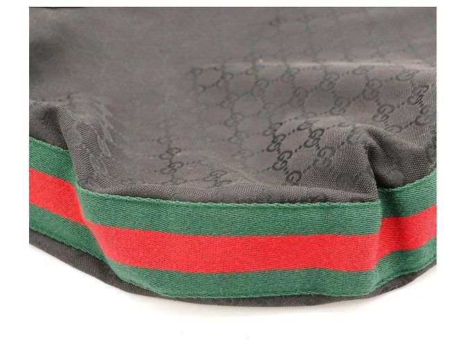 Gucci Borsa Hobo GG Supreme Nero - vista 8