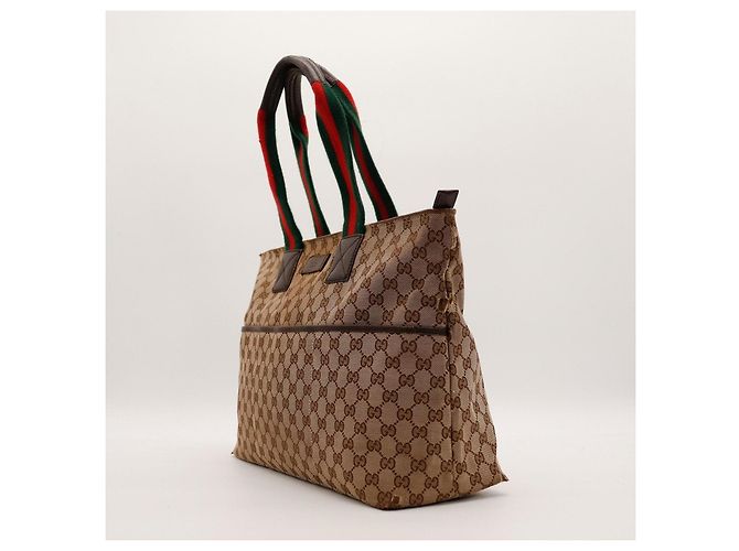 Gucci Borsa Tote in Tela Monogram GG Marrone Monogramma - vista 2