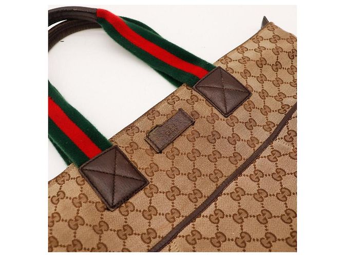 Gucci Borsa Tote in Tela Monogram GG Marrone Monogramma - vista 6