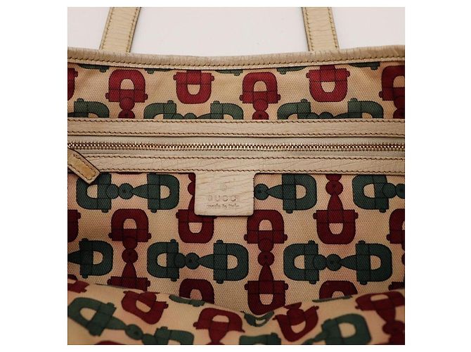 Gucci Sac Cabas GG Supreme avec Bande Web Marron Rouge Vert - vue 7