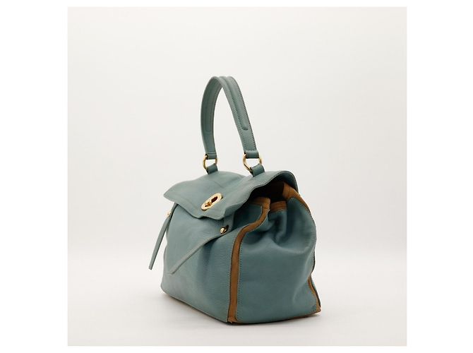 Borsa a mano Yves Saint Laurent Muse Two in pelle blu - vista 2