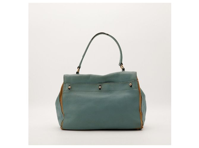 Borsa a mano Yves Saint Laurent Muse Two in pelle blu - vista 3