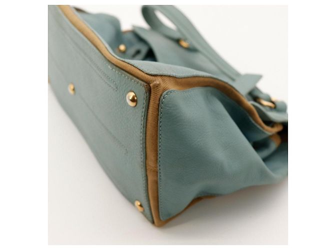 Borsa a mano Yves Saint Laurent Muse Two in pelle blu - vista 8