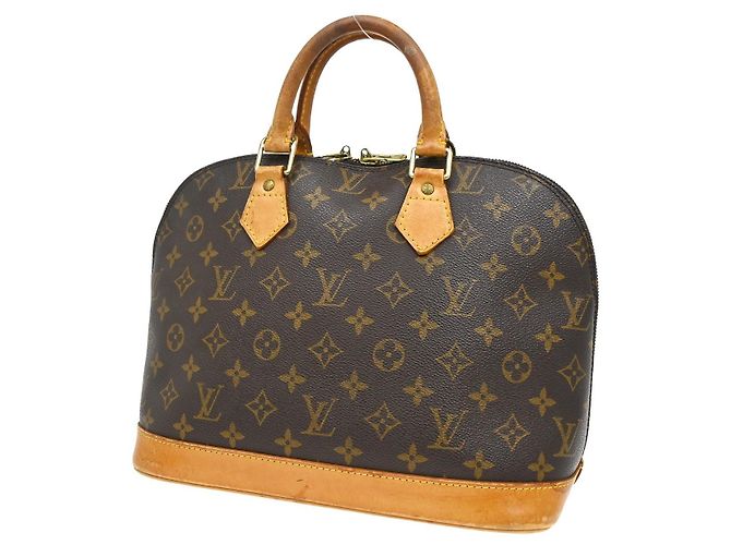 Borsa Louis Vuitton Alma Monogram Canvas PM Marrone - vista 2