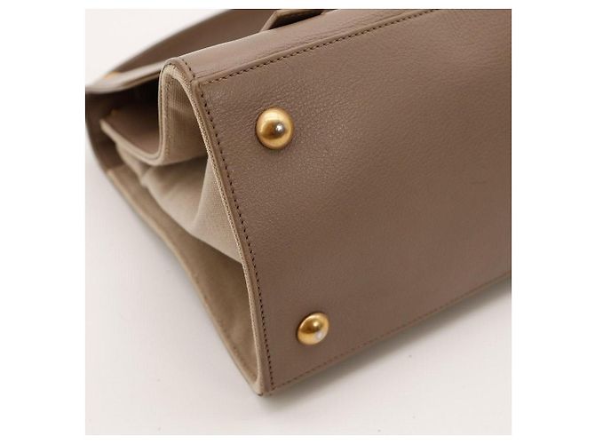 Saint Laurent Borsa a Mano Sac Muse Two Taupe - vista 10