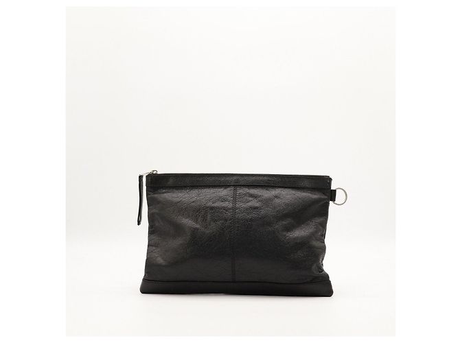 Balenciaga Pochette in pelle nera Nero - vista 3