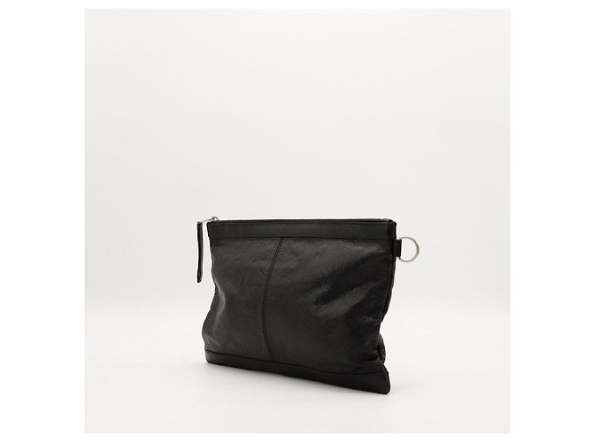 Balenciaga Pochette in pelle nera Nero - vista 4