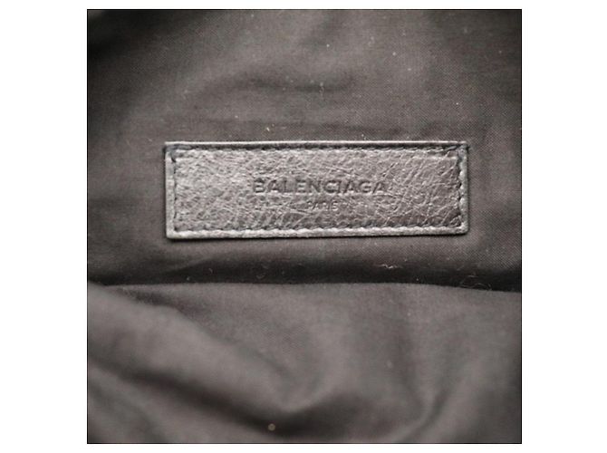 Balenciaga Pochette in pelle nera Nero - vista 7