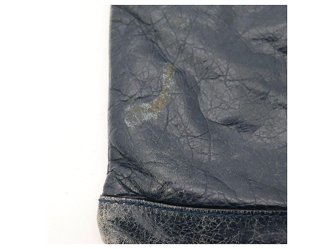 Balenciaga Classic City Aj Pochette Large in pelle blu - vista 8