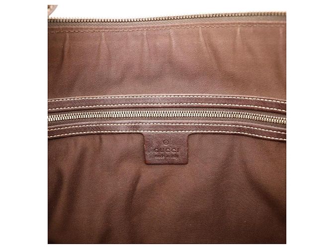 Borsa Hobo Gucci in tela monogramma GG con borchie Marrone - vista 7