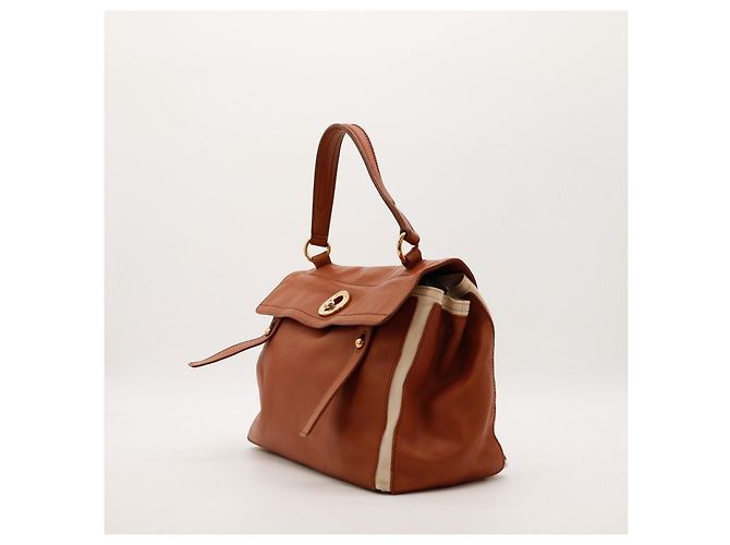 Yves Saint Laurent Borsa a mano Muse Two Marrone - vista 2
