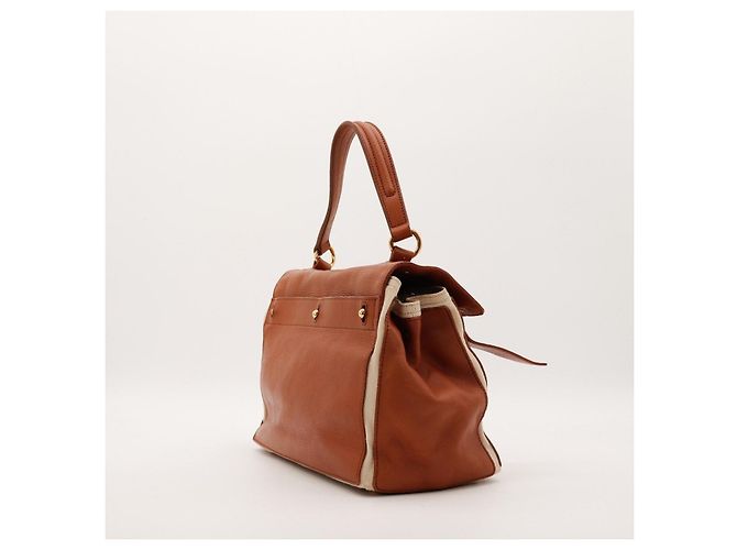 Yves Saint Laurent Borsa a mano Muse Two Marrone - vista 4