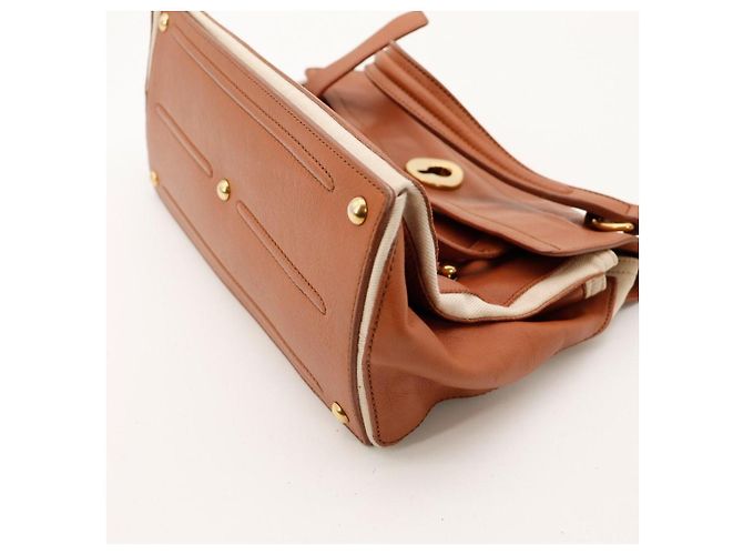 Yves Saint Laurent Borsa a mano Muse Two Marrone - vista 8