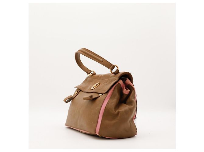 Yves Saint Laurent Borsa a mano Muse Two Marrone Rosa - vista 2