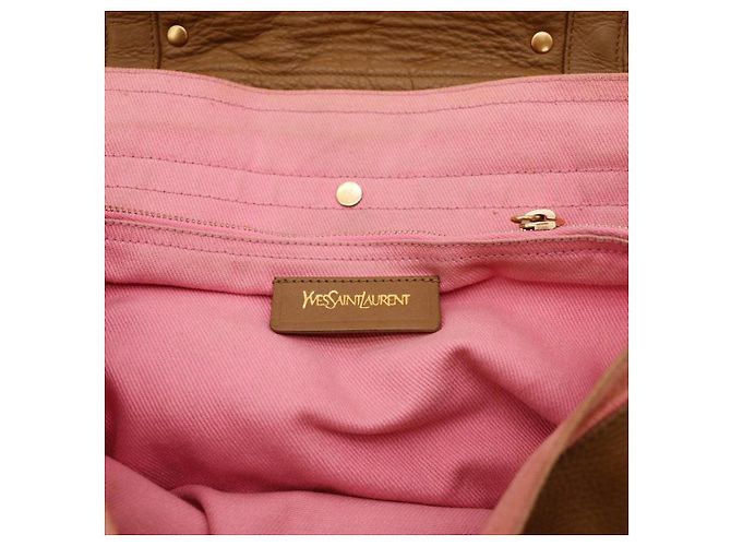 Yves Saint Laurent Borsa a mano Muse Two Marrone Rosa - vista 7