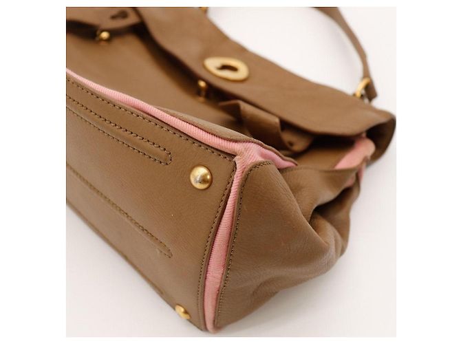Yves Saint Laurent Borsa a mano Muse Two Marrone Rosa - vista 9