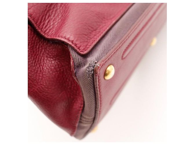Yves Saint Laurent Borsa a mano Muse Two Bordò - vista 11