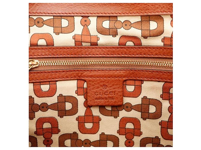 Gucci Borsa Hobo in pelle marrone con nappe - vista 9