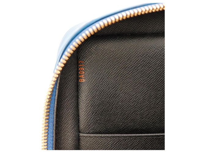 Louis Vuitton Valigetta in pelle Epi Blu - vista 13