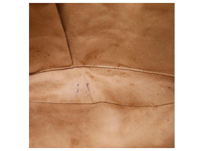 Céline Celine Bolsa de ombro em canvas Monogram e couro de crocodilo Marrom Monograma - vista 9