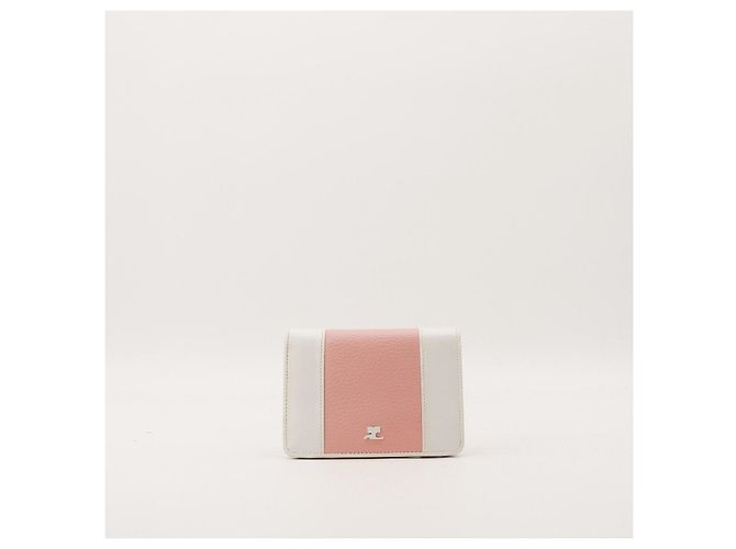 Autre Marque Elleme Cartera Compacta de Piel Blanca y Rosa Blanco - vista 2