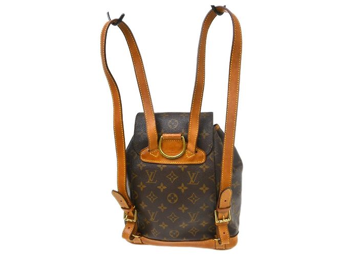 Louis Vuitton Vintage Montsouris Monogram Canvas MM Marron - vue 2