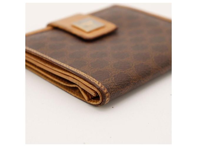 Céline Celine Monogram Canvas Bi-Fold Wallet Brown - view 10