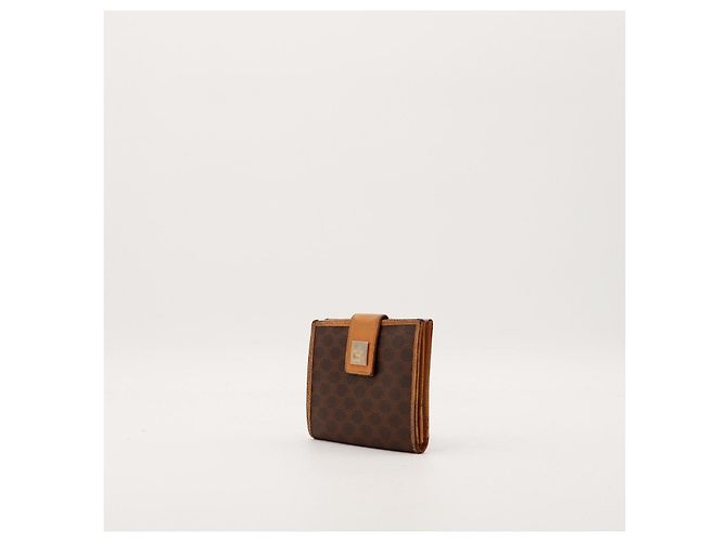 Céline Celine Monogram Canvas Bi-Fold Wallet Brown - view 3