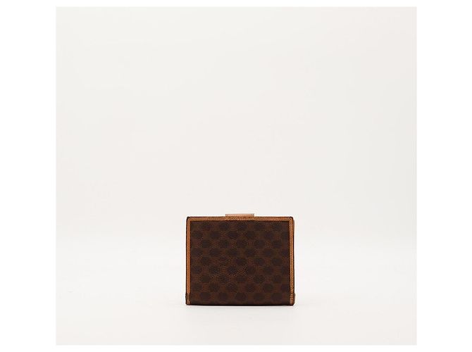 Céline Celine Monogram Canvas Bi-Fold Wallet Brown - view 4