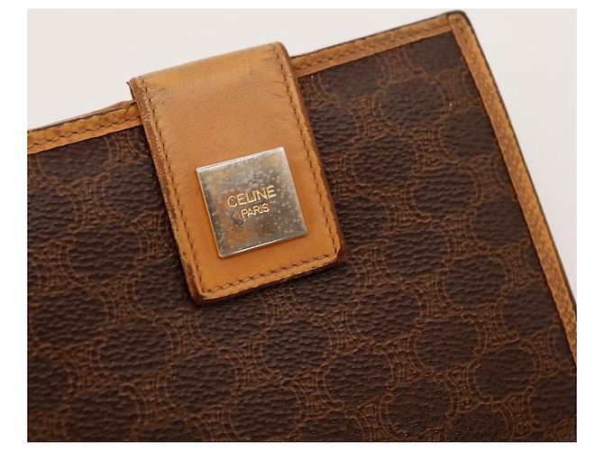 Céline Celine Monogram Canvas Bi-Fold Wallet Brown - view 6