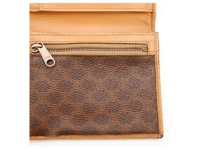 Céline Celine Monogram Canvas Bi-Fold Wallet Brown - view 8