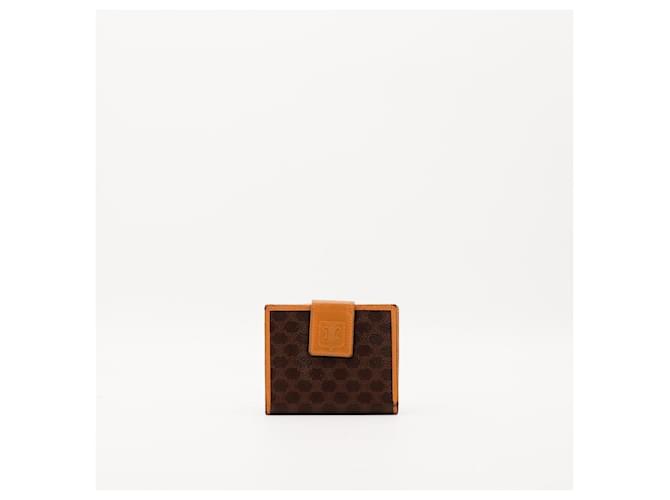 Céline Celine Cartera Triomphe en canvas Castaño - vista 2