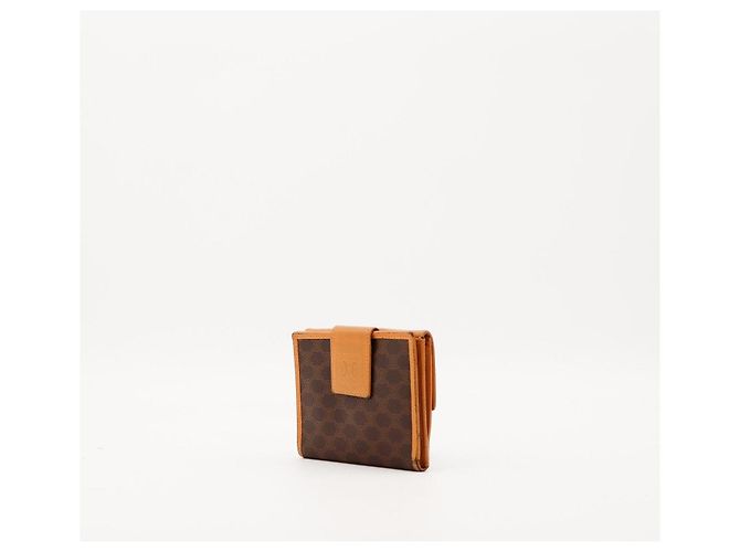 Céline Celine Cartera Triomphe en canvas Castaño - vista 3